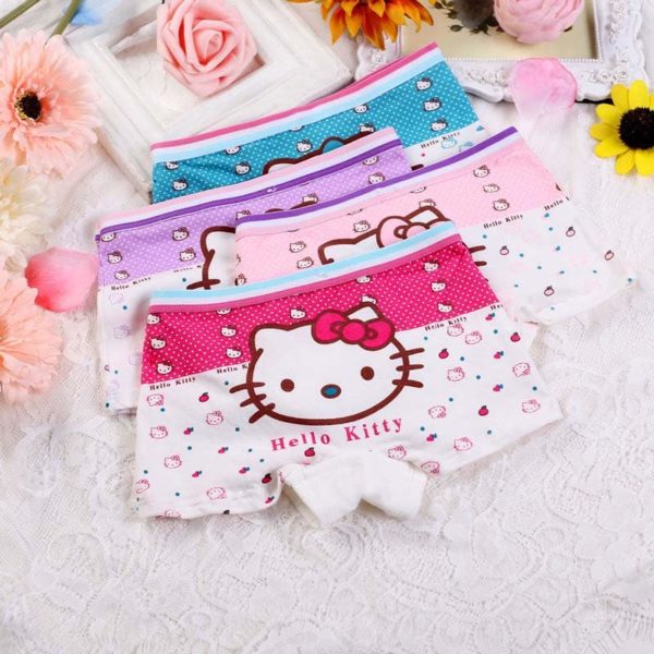 Dívčí krásné kalhotky Hello Kitty, Minnie, Mickey, Barbie | 4 ks - 9-let, 8118