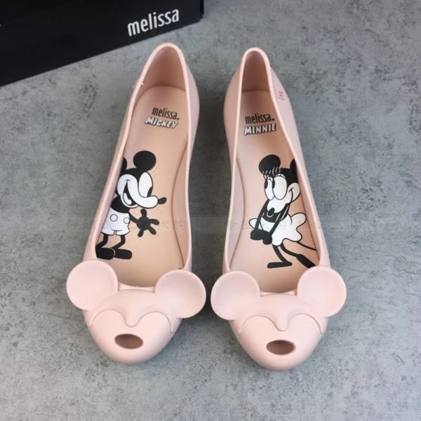 Dámské gumové baleríny Melissa | Mickey Mouse - 39, Pink