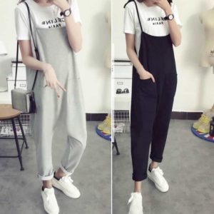 Dámské stylové těhotenské kalhoty s kapsami - Xxl, Gray