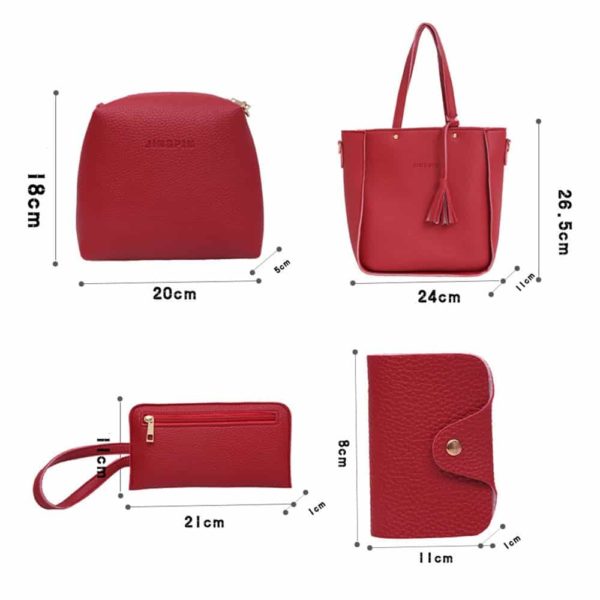 Luxusní kabelkový set - Red