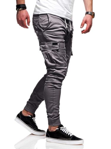 Pánské slim cargo kalhoty - Xxxl, Khaki