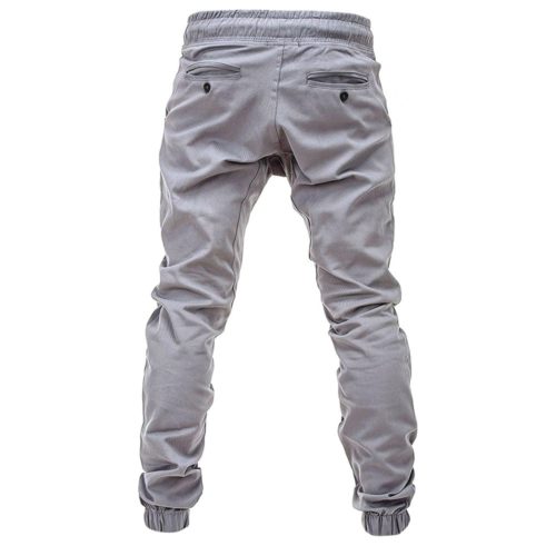 Pánské stylové kalhoty s pružným pasem - 6xl, Khaki