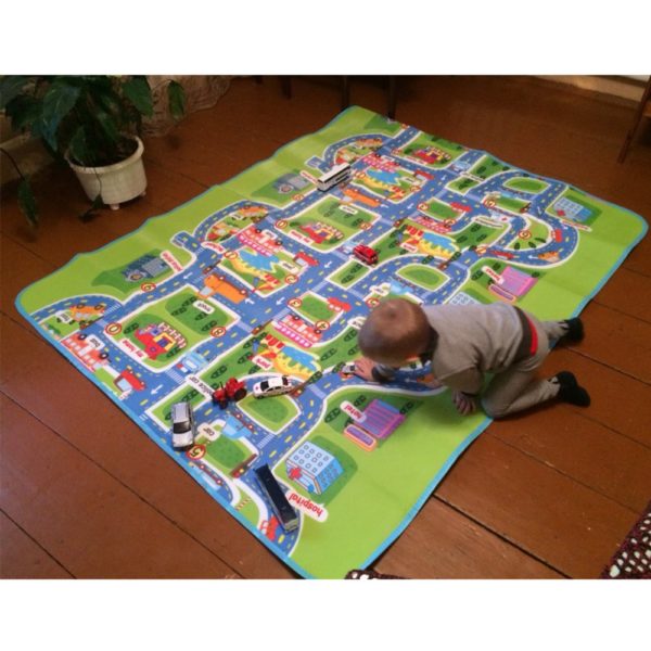 Dětský koberec se silnicí CityRug 200cm x 160cm