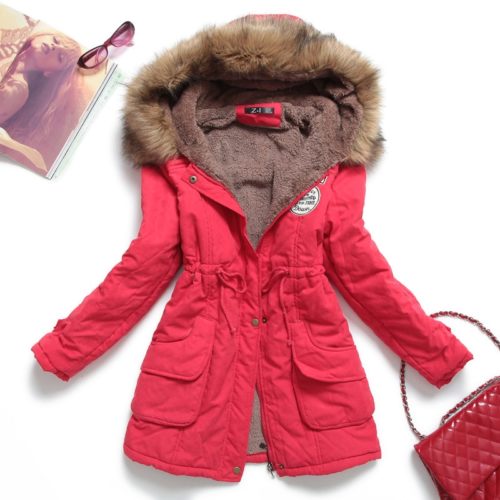 Dámská zimní bunda s kožíškem SARA - Xxxl, 10