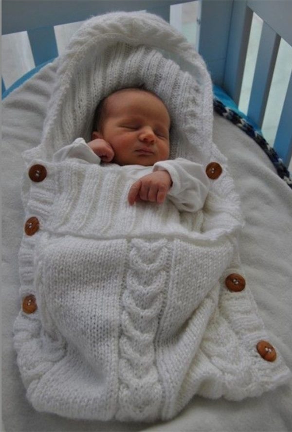 Novorozenecká pletená zavinovačka - Newborn