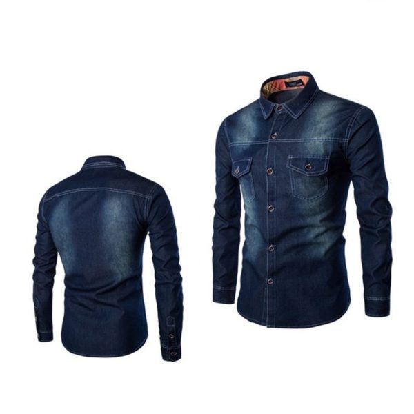 Pánská džínová košile Johny Reed - 6xl, Light-blue