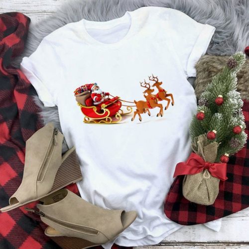 Dámské tričko s vánočním motivem - Xxl, Yh-2741