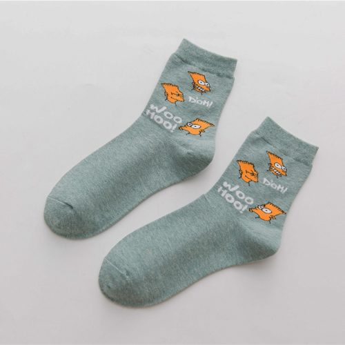 Vtipné bavlněné ponožky s potiskem Simpsonovi - Uni, 17