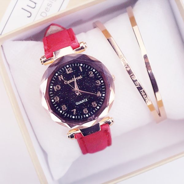 Moderní dámské hodinky Dilin - Brown-color