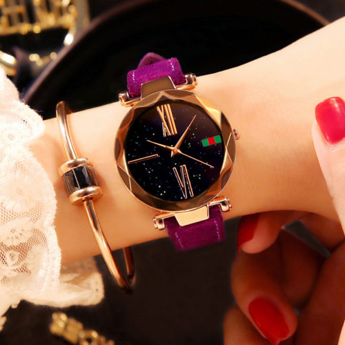 Moderní dámské hodinky Tetam - Purple