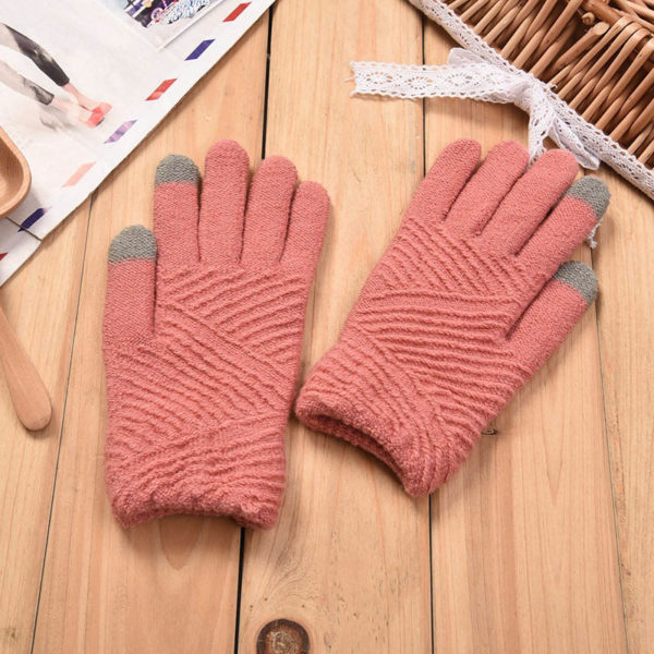 Dámské zateplené rukavice Sandra - Univerzalni, Pink1