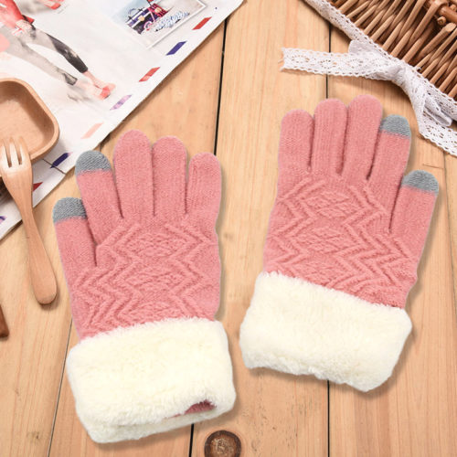 Dámské zateplené rukavice Sandra - Univerzalni, Pink1