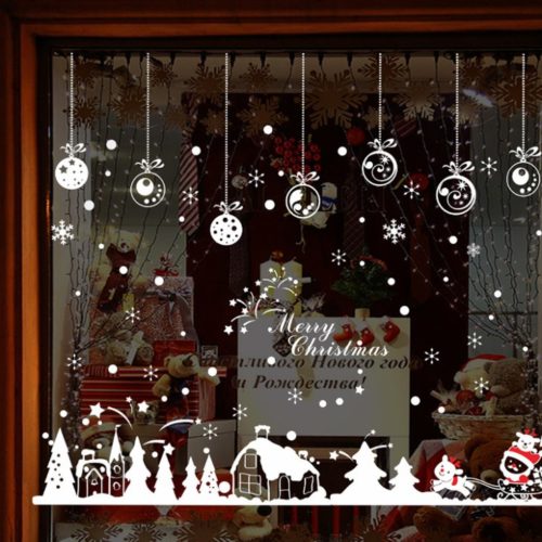Vánoční samolepka na okno - Jca37