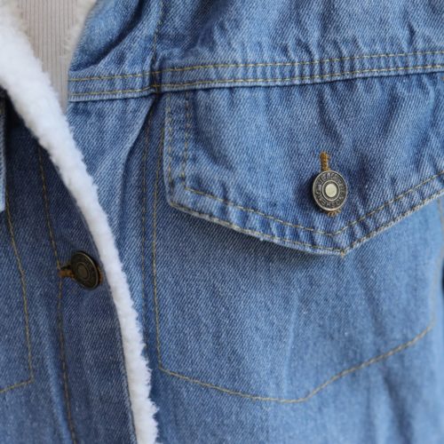 Dámský džínový kabát Belle - Xxl, Blue