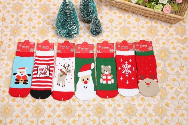 Vánoční ponožky Pops - 1-2t, Striped-north-pole