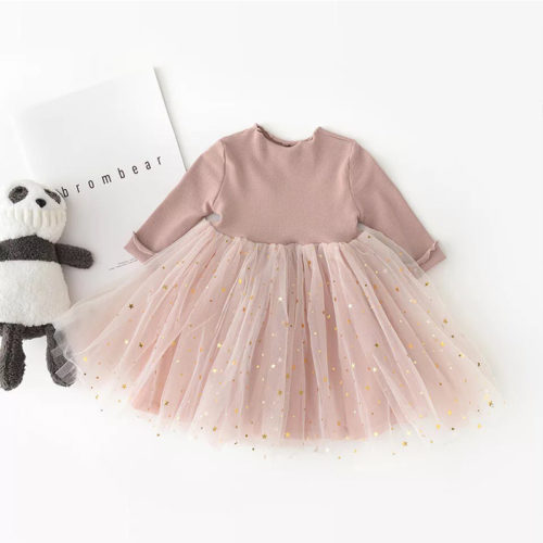Kvalitní dětské šaty Elastic - 12-mesicu, Pink
