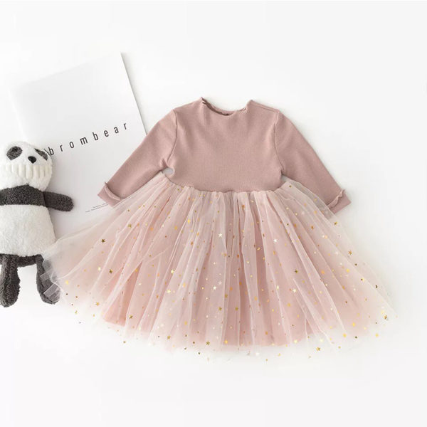 Kvalitní dětské šaty Elastic - 12-mesicu, Pink