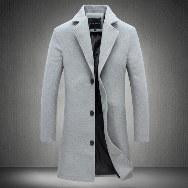Elegantní pánský kabát Wint - 5xl, Navy-blue