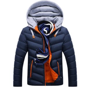 Pánská stylová zimní bunda Blush - 4xl, Orange
