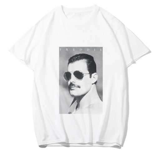 Bavlněné unisex tričko Freddie - L, White-29