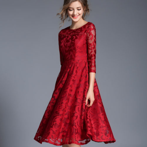 Dámské společenské šaty Cindy - 5xl, Red