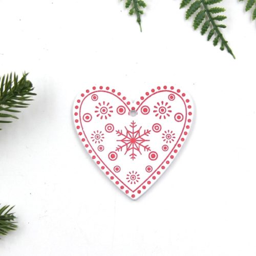 Dřevěné vánoční dekorace Rings - Random-send-12pcs