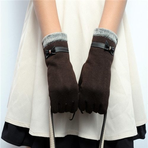 Elegantní dámské rukavice Kim - Brown