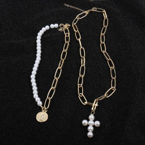 Originální dámský náhrdelník Nia - 2pcs-set-silver