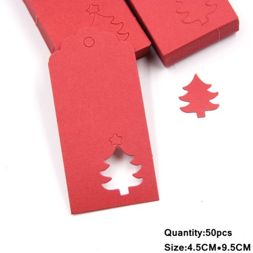 Vánoční papírové štítky Mia - 10m-kkaki-rope