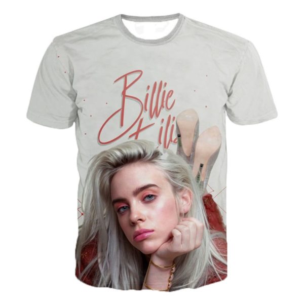 Dámské 3D tričko Billie Eilish - 5xl, 9