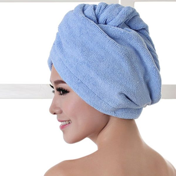 Rychleschnoucí ručník na vlasy Bath - 60x25cm, Navy-blue