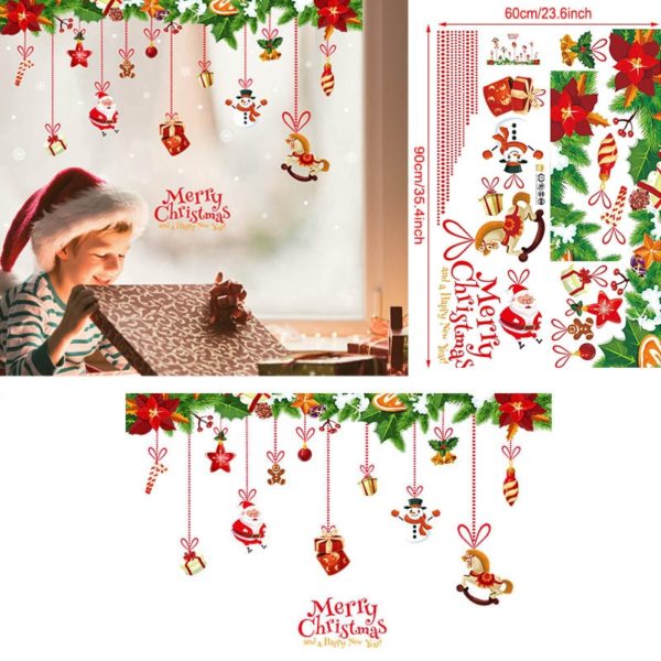 Vánoční dekorace na okno Santa - Style18