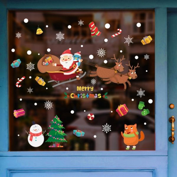 Vánoční dekorace na okno Santa - Style18