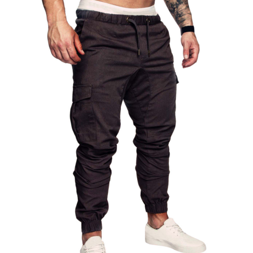 Pánské kalhoty Charis - 4xl, Black-grey