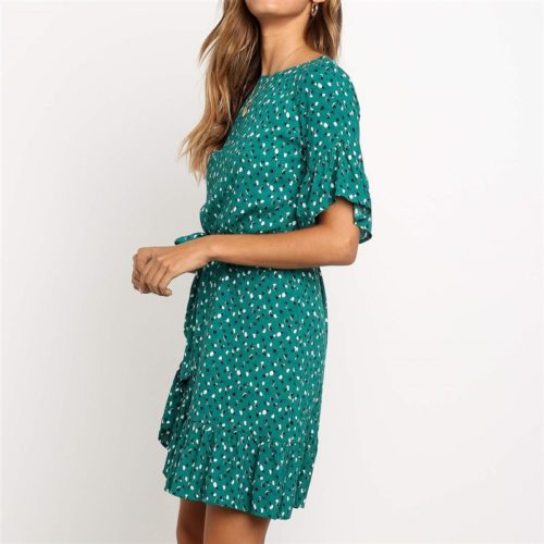 Dámské květované šaty Peony - Xl, Green