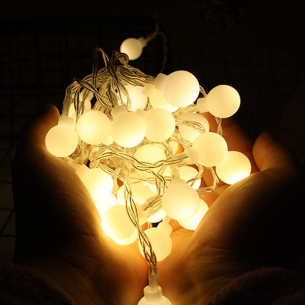 Dekorační světla do domácnosti Luna - 10m-80-svetel, Warm-white-ball