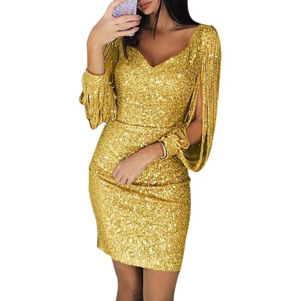 Dámské šaty Sage - Xxl, Golden-yellow