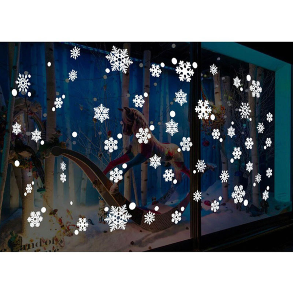 Vánoční lepící vločka na okno Snowei