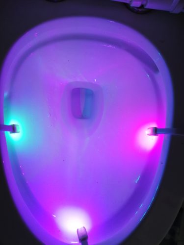 LED osvětlení toalety | 8 barev