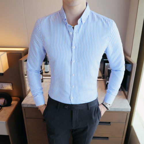 Pánská elegantní košile Terry - Xxxl, Sky-blue