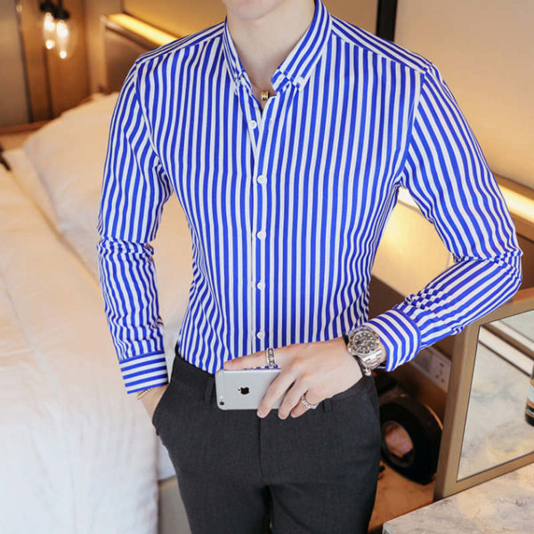 Pánská elegantní košile Terry - Xxxl, Sky-blue