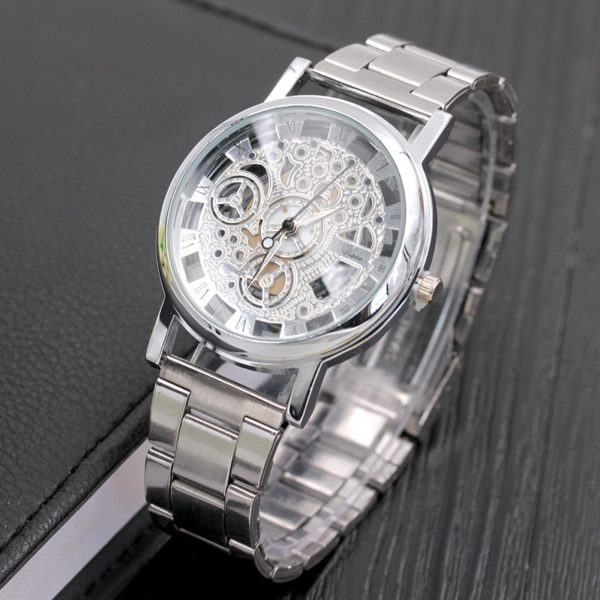 Retro hodinky Raymond - Silver