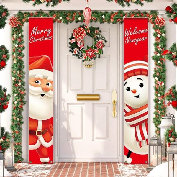 Vánoční dekorace na dveře - Motiv 18