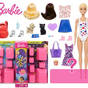 Velká sada Barbie Color Reveal s překvapením a domácími mazlíčky