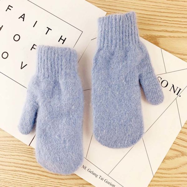 Velmi příjemné  a teplé dámské rukavice - Blue, One Size