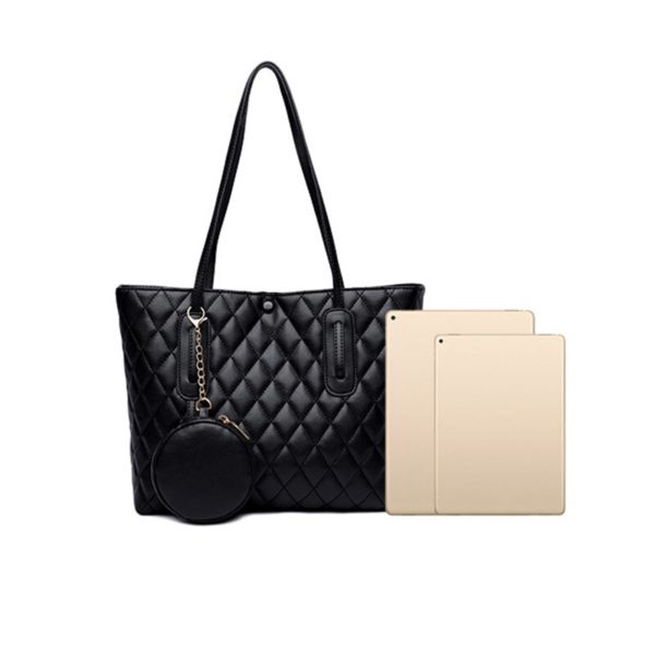 Luxusní dámská kabelka QUEEN - Black, 30x12x25cm