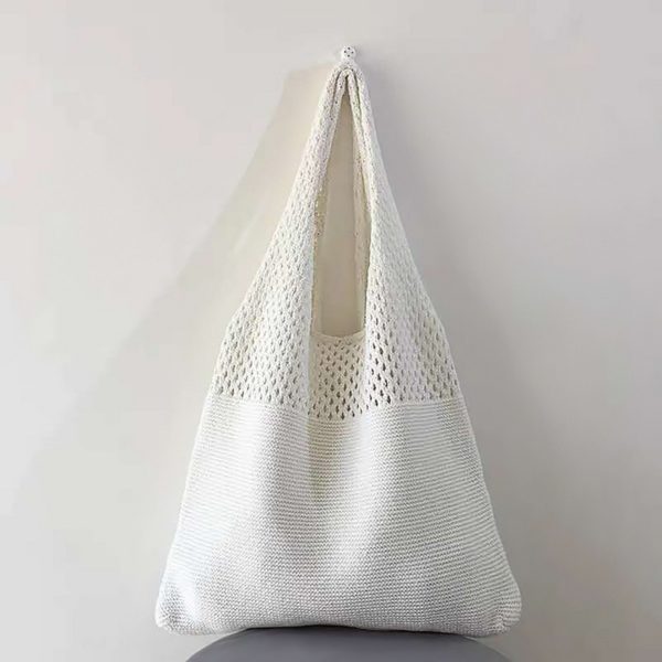 Dámské pletené kabelky - White, China
