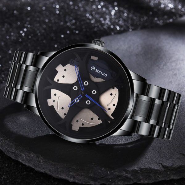 Pánské náramkové hodinky imitace kola aut - Blue, China
