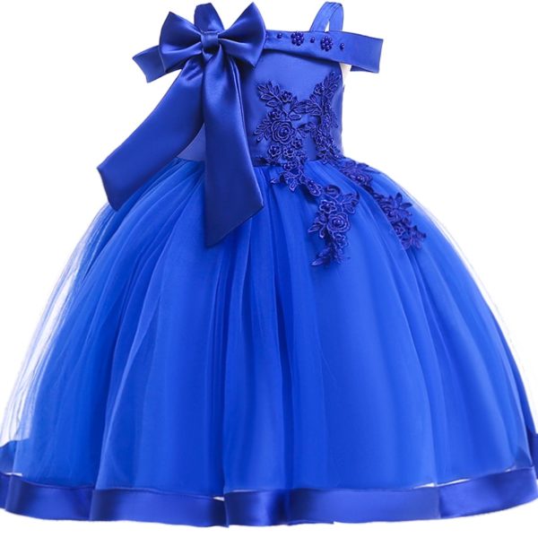 Nádherné princeznovské šaty s mašlí - D1020WineRed, 150