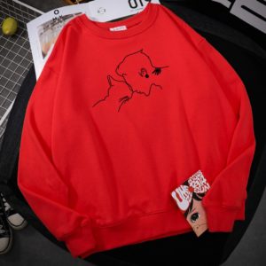 Pánský pulover Cat lover - Red, XXL